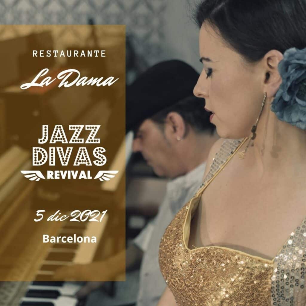 Jazz Divas de Aly Alma Music Música en Vivo en restaurante la DAma Barcelona