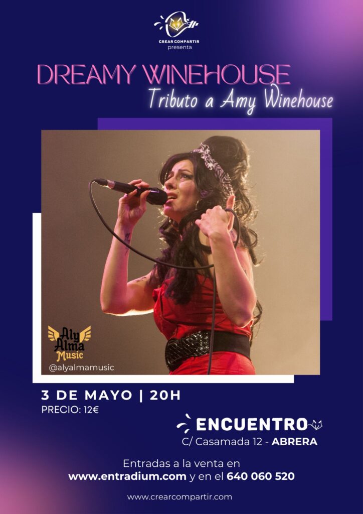 Concierto tributo a Amy Winehouse el 3 de mayo del 2024, en Abrera, Barcelona